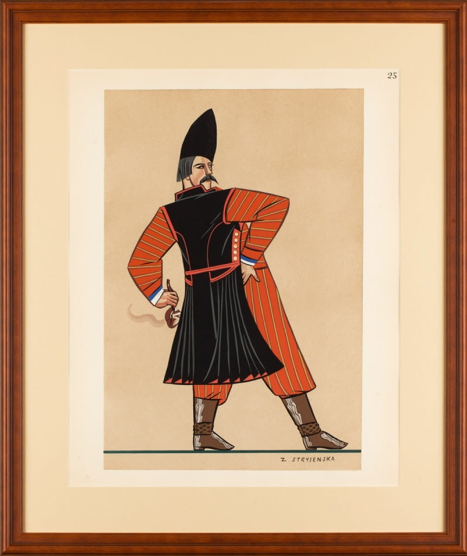 Zofia Stryjeńska - Folk Costume from the Sieradz Area