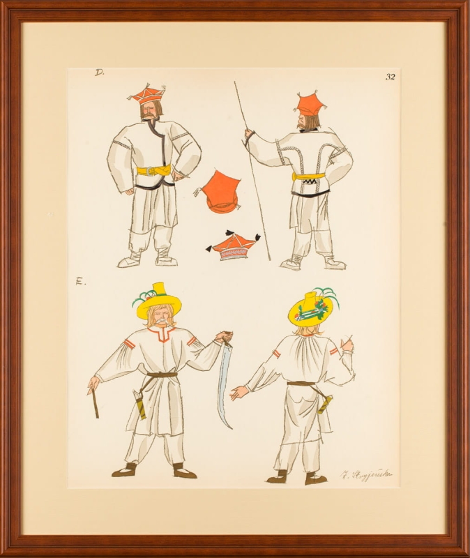 Zofia Stryjeńska - Stroje ludowe z Polesia i okolic Lublina