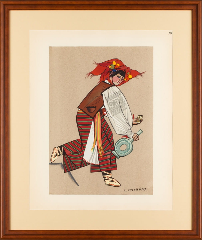 Zofia Stryjeńska - Hutsul Woman from Vorokhta