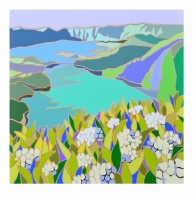 8. Lagoa das Sete Cidades (Azory), 100x100 cm, olej na płótnie, 2024.jpg