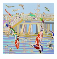 10. Molo w Sopocie, 100x100 cm, olej na płótnie, 2024.jpg