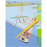 Pożegnanie z Warszawą, 150x115 cm, olej na płótnie, 2025 z ramką.jpg