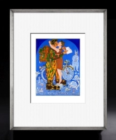 inkografia, Dwurnik, Młody poeta średniego pokolenia czarna srebrna.jpeg