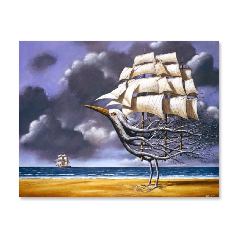 Rafał Olbiński - A sailing ship