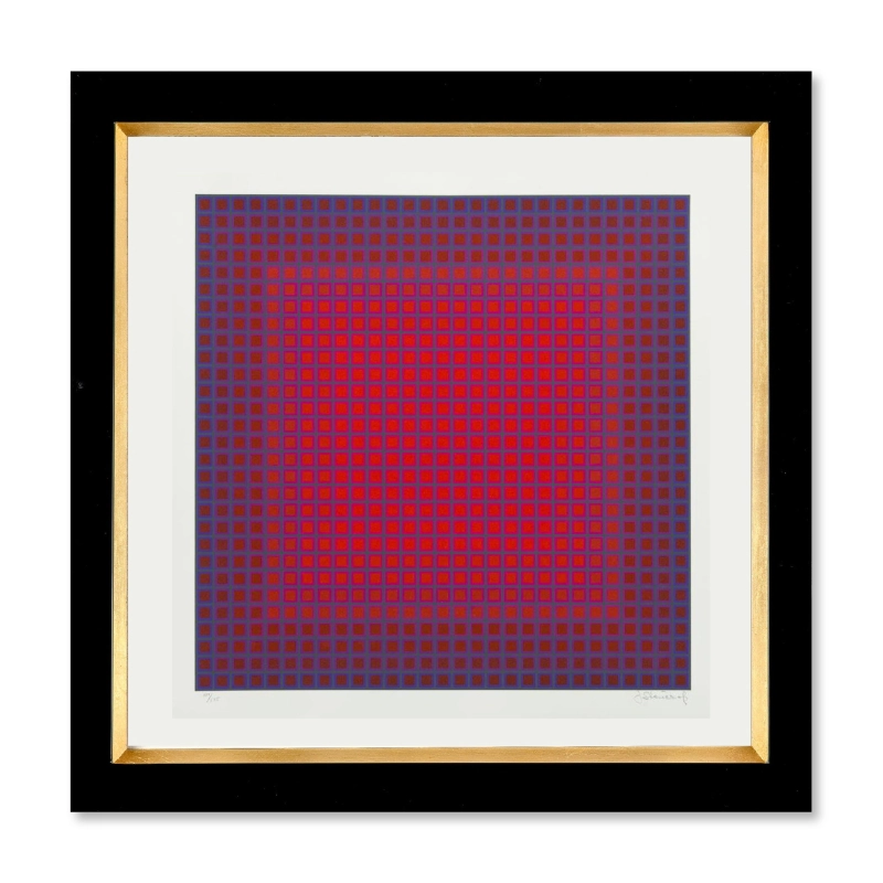 Julian Stanczak - Compounded Red