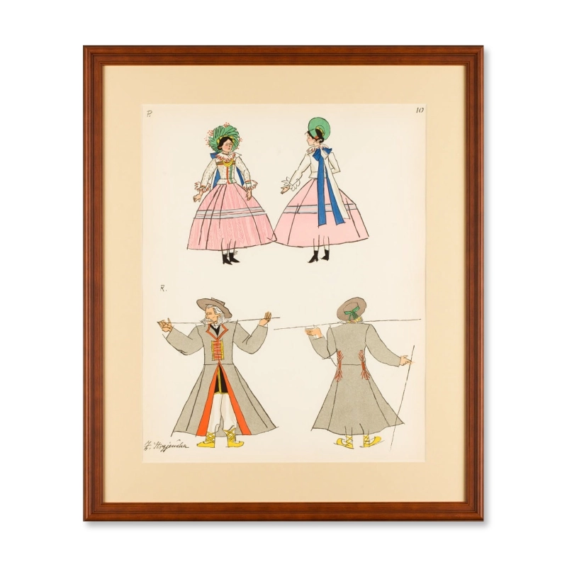 Zofia Stryjeńska - Folk costumes from the Łowicz area