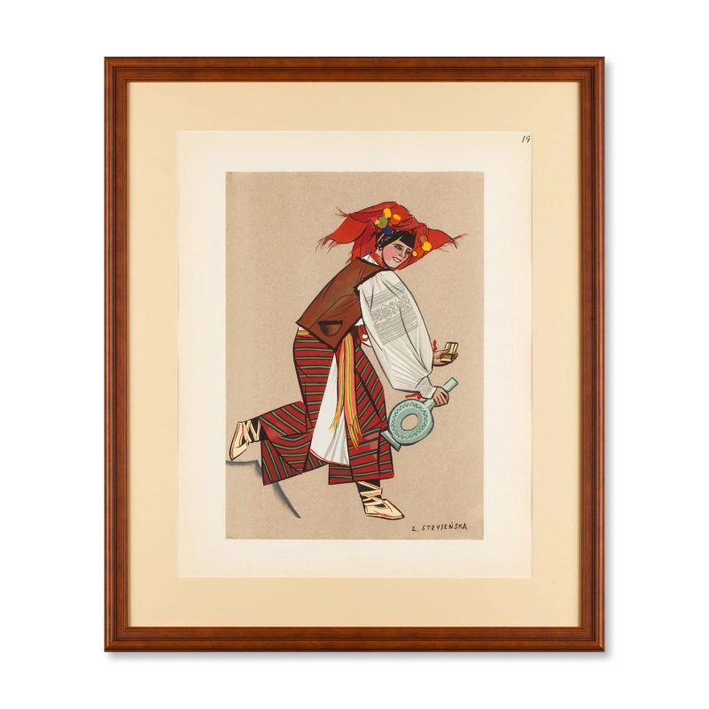 Zofia Stryjeńska - Hutsul Woman from Vorokhta