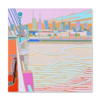 2. Jednośladowa tabletka szczęścia, 115x115 cm, olej na płótnie, 2024.jpg