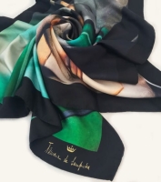 apaszka Autoportret w zielonym Bugatti, 90 x 90 cm_ .jpg